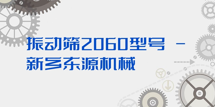 振動篩2060型號 - 新鄉(xiāng)東源機械